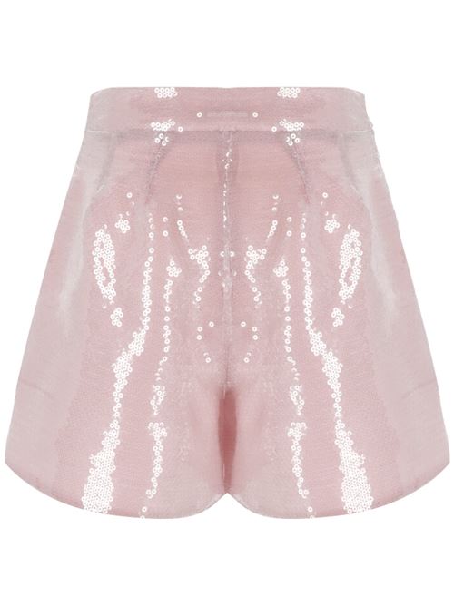 Shorts paillettes rosa Federica Tosi | FTE24SH0150771